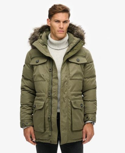 Herren Chinook Parka mit Kunstfellbesatz - Größe: S - Superdry - Modalova