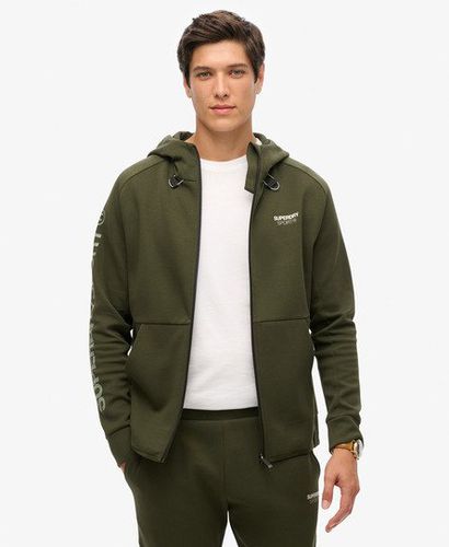 Herren Locker Geschnittene Sport Tech Kapuzenjacke mit Logo - Größe: M - Superdry - Modalova