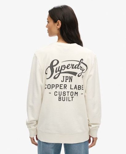 Damen OverGröße Copper Label Sweatshirt mit Rundhalsausschnitt - Größe: L - Superdry - Modalova