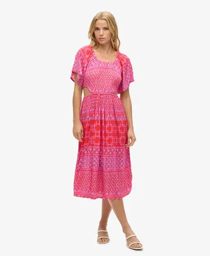 Robe Mi-longue Imprimée Ajourée Taille: 42 - Superdry - Modalova