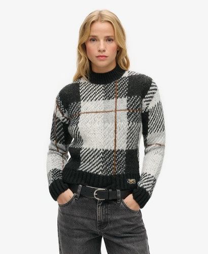 Damen Kastenförmiger Strickpullover mit Muster - Größe: 44 - Superdry - Modalova