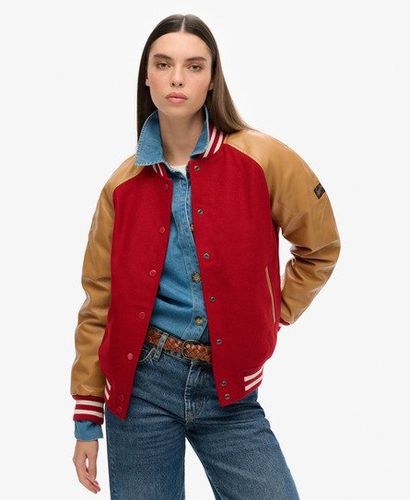 Damen und College Varsity Bomberjacke Farbblock, Größe: 36 - Superdry - Modalova