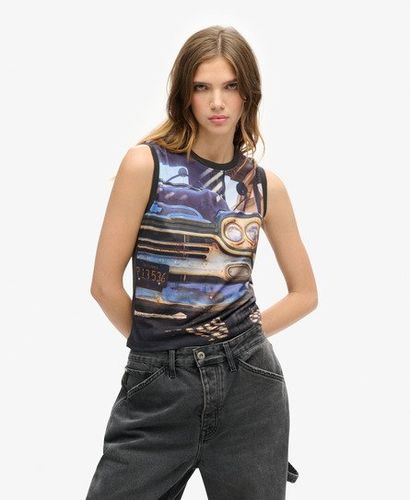 Damen Sub Oberteil mit Print - Größe: 44 - Superdry - Modalova