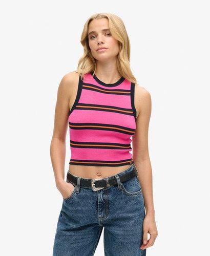 Damen , und Feinstrick-tanktop Gestreift, Größe: 42 - Größe: 42 - Superdry - Modalova