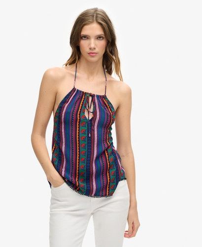 Damen Strandoberteil mit Nackenträger und Print - Größe: 42 - Superdry - Modalova