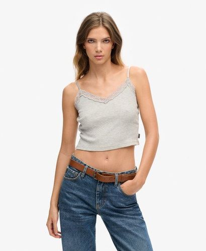 Caraco Côtelé à Liseré Dentelle Taille: M/L - Superdry - Modalova