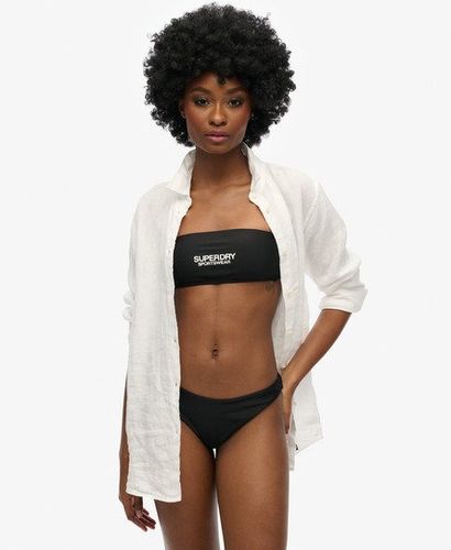 Damen Brasilianisches Bikinihöschen mit Logo - Größe: 36 - Superdry - Modalova