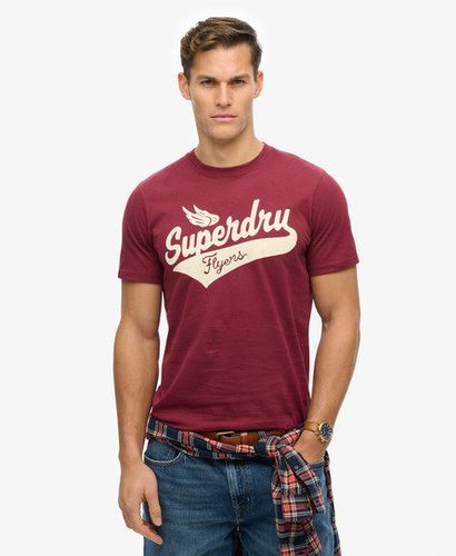 Herren Flyers T-Shirt mit Schriftzug - Größe: L - Superdry - Modalova