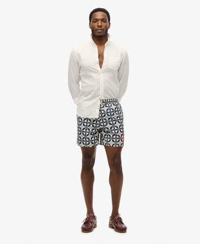 Short de Bain Imprimé Tile Longueur 43 cm Taille: L - Superdry - Modalova