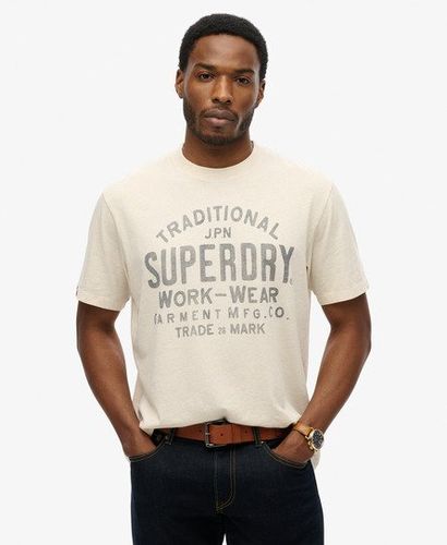 Herren Machined Goods Workwear T-shirt - Größe: M - Superdry - Modalova