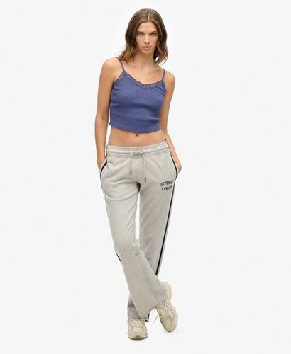 Damen Athletic Essentials Jogginghose mit Streifen und Schlag - Größe: 42 - Superdry - Modalova