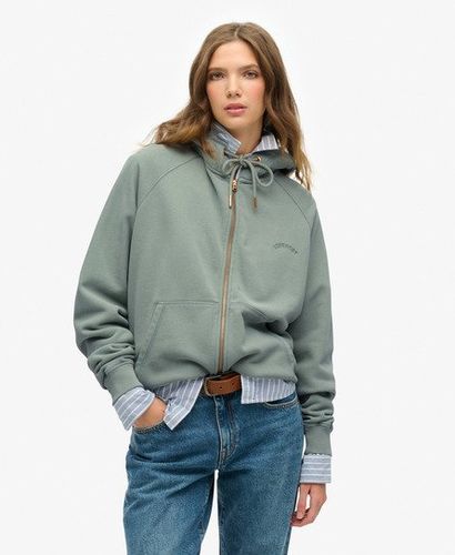 Damen Übergroße Essential Logo Raglan-kapuzenjacke - Größe: 42 - Superdry - Modalova