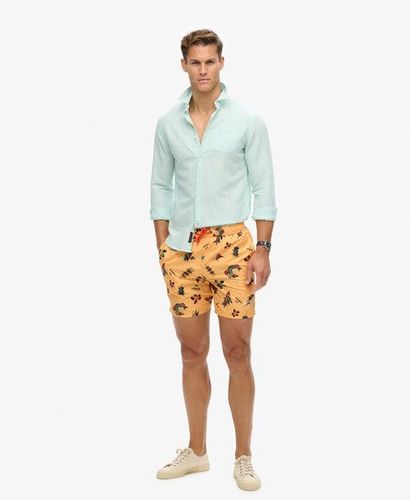 Herren 17-Zoll Badeshorts aus Recyceltem Material mit Hawaii-print - Größe: Xxl - Superdry - Modalova