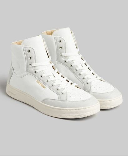 Men's Vegane Vintage Basket High Sneaker Weiß - Größe: 42 - Superdry - Modalova