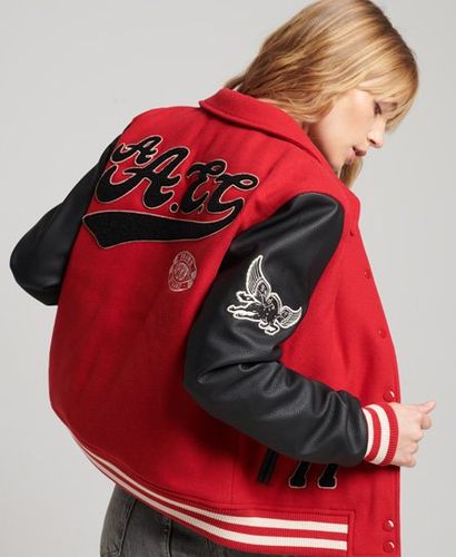 Bomber Vintage Mixed Varsity Taille: 40 - Superdry - Modalova