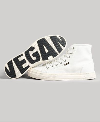 Men's Vegane Canvas High Top Sneaker Creme - Größe: 45 - Superdry - Modalova