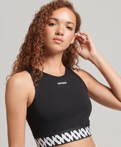 Women's Elastisches Bustier mit Logografik - Größe: 36 - Black Friday & weitere Preisnachlässe - Superdry - Modalova