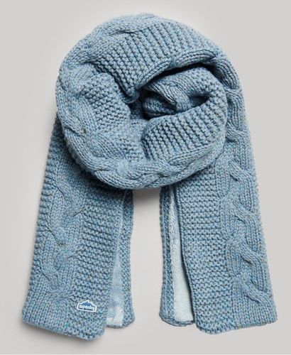 Damen Strickschal mit Zopfmuster - Größe: One Größe - Superdry - Modalova