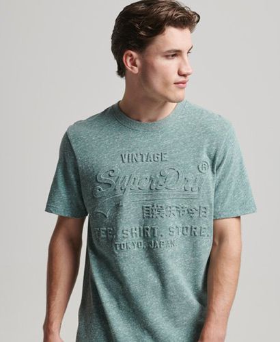 Men's Vintage Logo T-Shirt mit Prägung - Größe: S - Superdry - Modalova