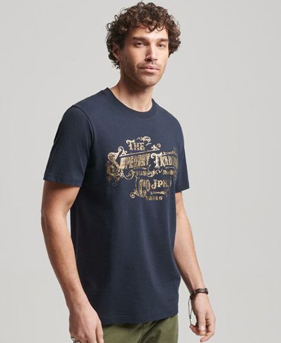 Herren Klassisches Reworked T-Shirt Bedruckt, Größe: L - Superdry - Modalova