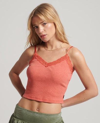 Caraco Côtelé à Liseré Dentelle Taille: S/M - Superdry - Modalova