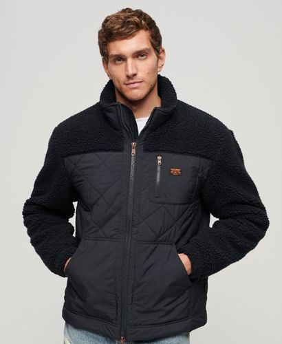 Men's Workwear Hybrid Jacke mit Sherpa-Fleece - Größe: S - Superdry - Modalova