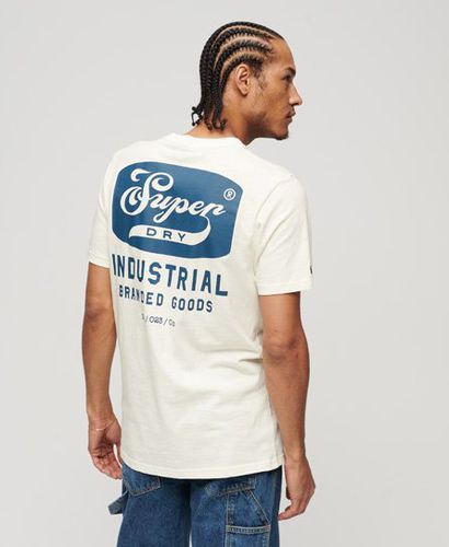 Men's Workwear T-Shirt mit Schriftzug - Größe: M - Superdry - Modalova