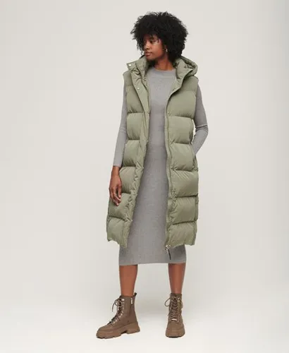 Doudoune Longue Sans Manches à Capuche Taille: 38 - Superdry - Modalova