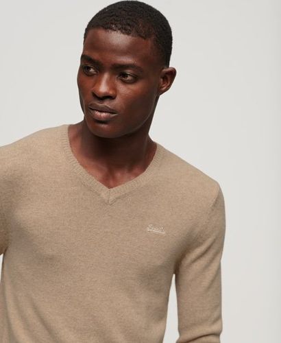 Pull en Maille à col V Brodé Essential Taille: Xxl - Superdry - Modalova