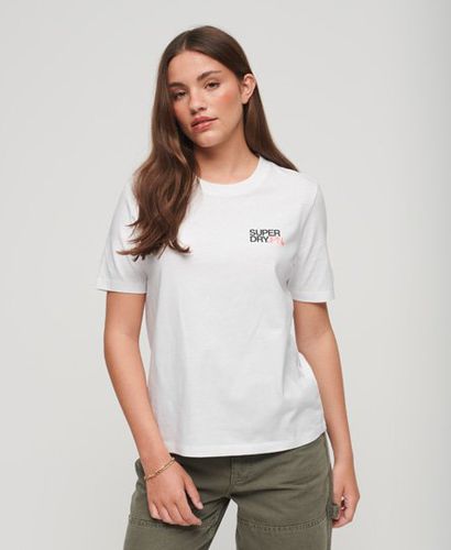 Women's Locker Geschnittenes Sportswear-T-Shirt mit Logo - Größe: 36 - Superdry - Modalova