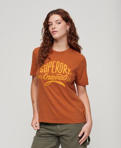 Damen Athletic T-Shirt mit Grafik und Schriftzug - Größe: 38 - Superdry - Modalova