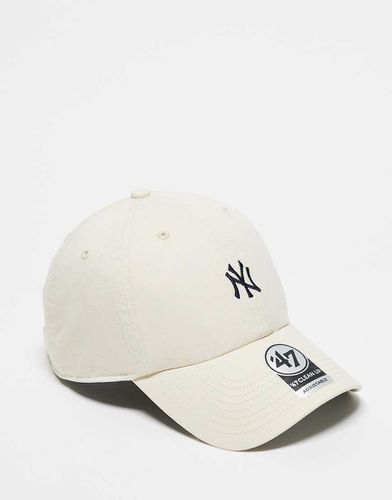 Casquette à petit logo NY Yankees - Beige délavé - 47 Brand - Modalova