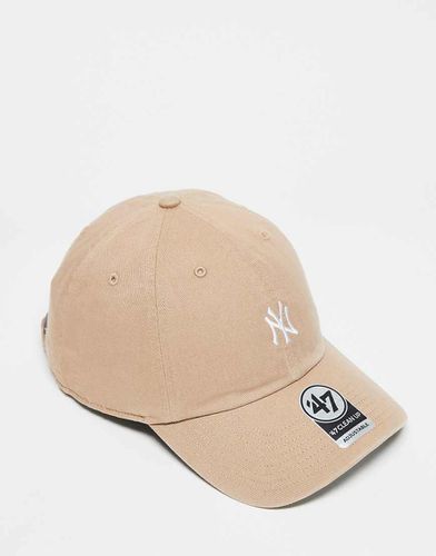 Casquette à petit logo NY Yankees - Beige délavé - 47 Brand - Modalova