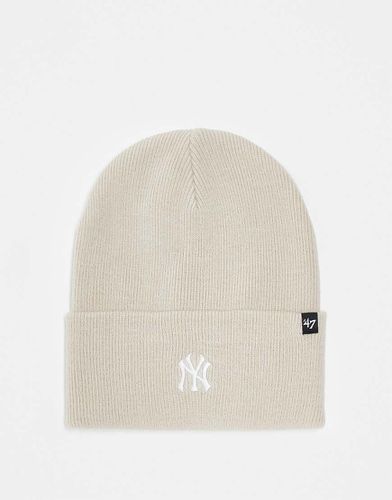 New York Yankees - Bonnet à petit logo - Écru - 47 Brand - Modalova