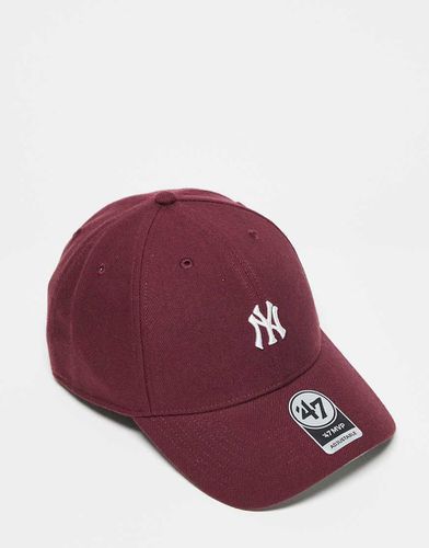 New York Yankees - Casquette à petit logo - Bordeaux - 47 Brand - Modalova