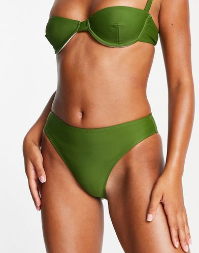Aimi - Bas de bikini taille haute - Kaki - 4Th & Reckless - Modalova