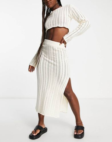 Kezia - Jupe d'ensemble en maille crochetée - Crème - 4Th & Reckless - Modalova