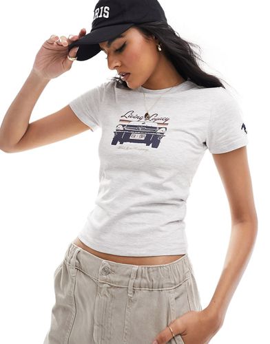 Cotton On - T-shirt coupe ample avec bords contrastants et imprimé Ford rétro - Cotton:on - Modalova