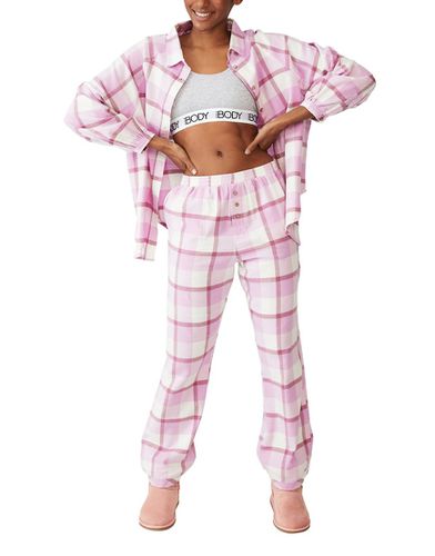 Cotton: On - Pantalon d'ensemble de pyjama en flanelle - Carreaux - Cotton:on - Modalova