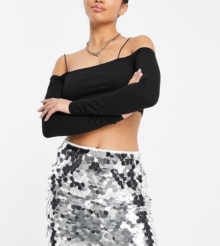 Mini-jupe à sequins circulaires - Collective The Label Petite - Modalova