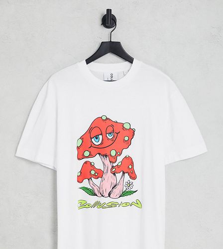 T-shirt oversize à imprimé champignon - Collusion - Modalova