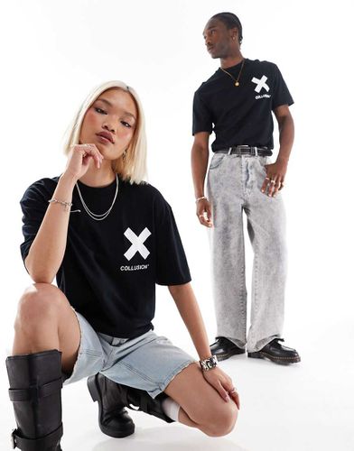 T-shirt unisexe en coton avec logo - Collusion - Modalova