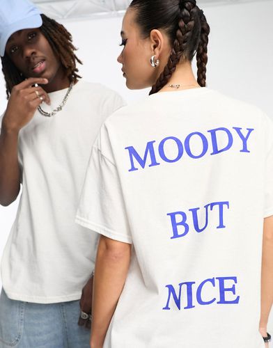 Unisex - T-shirt à inscription Moody But Nice - Collusion - Modalova
