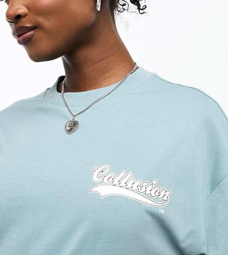 Unisex - T-shirt à logo style universitaire - Collusion - Modalova