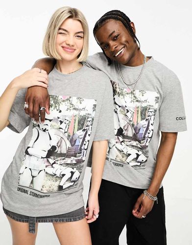 Unisex - T-shirt style festival avec imprimé Storm Trooper sous licence - chiné - Collusion - Modalova