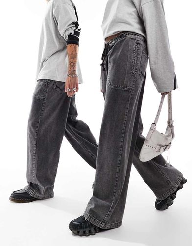 Unisex - Jean baggy style skateur - délavé - Collusion - Modalova