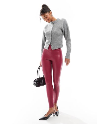 Legging en similicuir - Framboise - Commando - Modalova