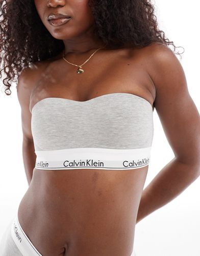Modern Cotton - Brassière bandeau tendance en tissu légèrement doublé - Calvin Klein - Modalova