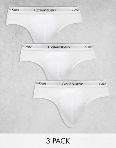 Modern Cotton - Lot de 3 slips taille basse - Calvin Klein - Modalova