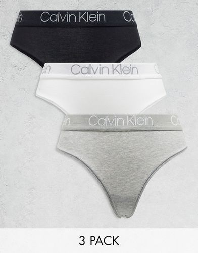 Body Cotton - Lot de 3 strings taille haute - Calvin Klein - Modalova